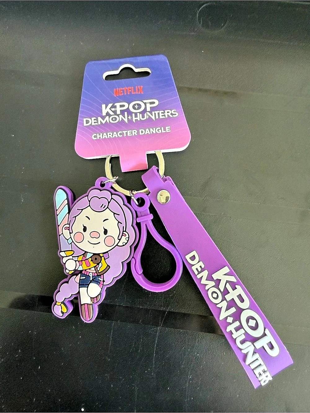 Netflix KPop Demon Hunters Character Dangle Character Dangle Purple NWT